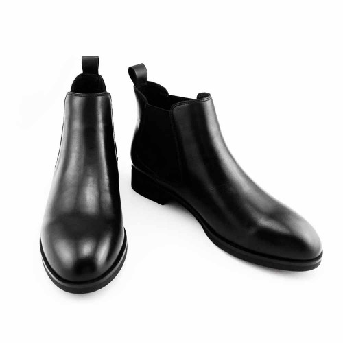 Bo Derek 經典英倫風切爾西短靴-黑色