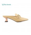 Bo Derek 法式典雅金釦中跟穆勒鞋