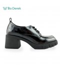 Bo Derek 經典漆皮厚底樂福鞋-黑色