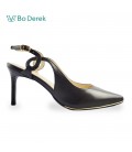 Bo Derek  時尚造型氣質後空鞋-黑