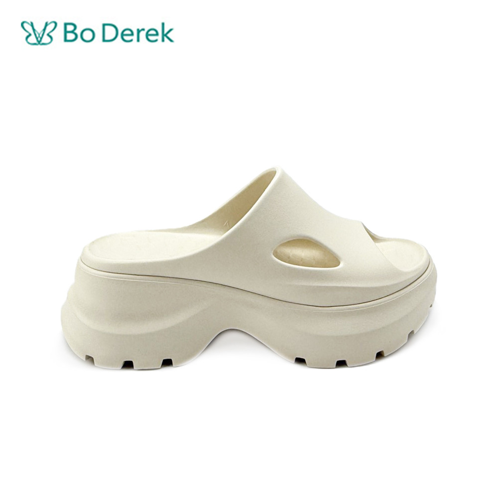 Bo Derek 夏季新款時尚涼拖鞋-米色
