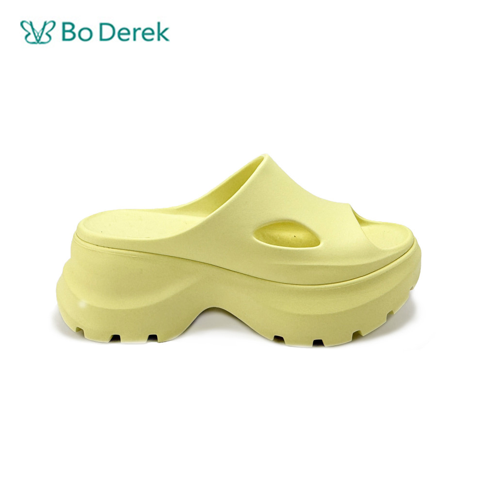 Bo Derek 夏季新款時尚涼拖鞋-黃