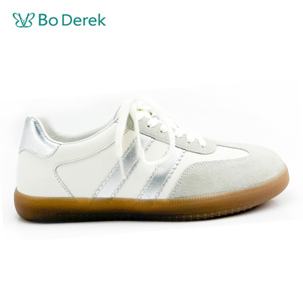Bo Derek低調綁帶牛京皮德訓鞋-米