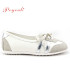 POYOULI可愛奢華芭蕾舞休閒鞋-米白