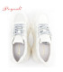 POYOULI可愛素雅愛心休閒鞋-米銀