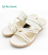 Bo Derek素雅簡約厚底涼拖鞋-米白