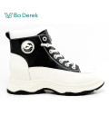Bo Derek時尚厚底百搭低筒休閒鞋-黑