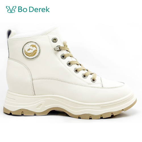 Bo Derek時尚厚底百搭低筒休閒鞋-黑